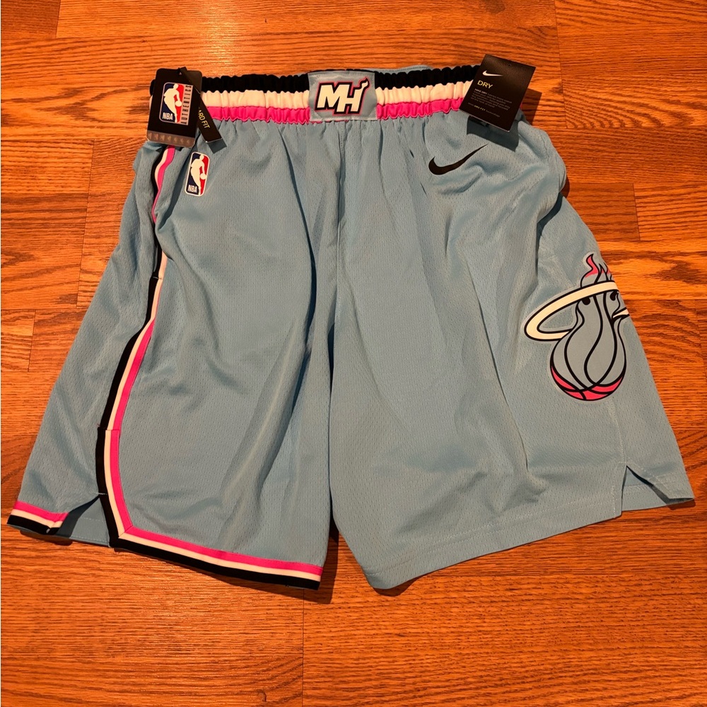 Authentic On Court Miami Heat City Edition “Vice” Nike Shorts
